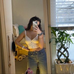 Hollister Longline Bralette/ Lace Crop